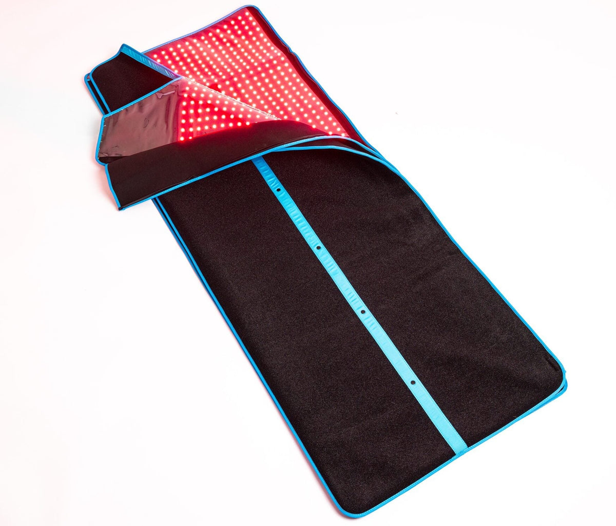 BlockBlueLight Red Light Therapy Blanket folded, top corner