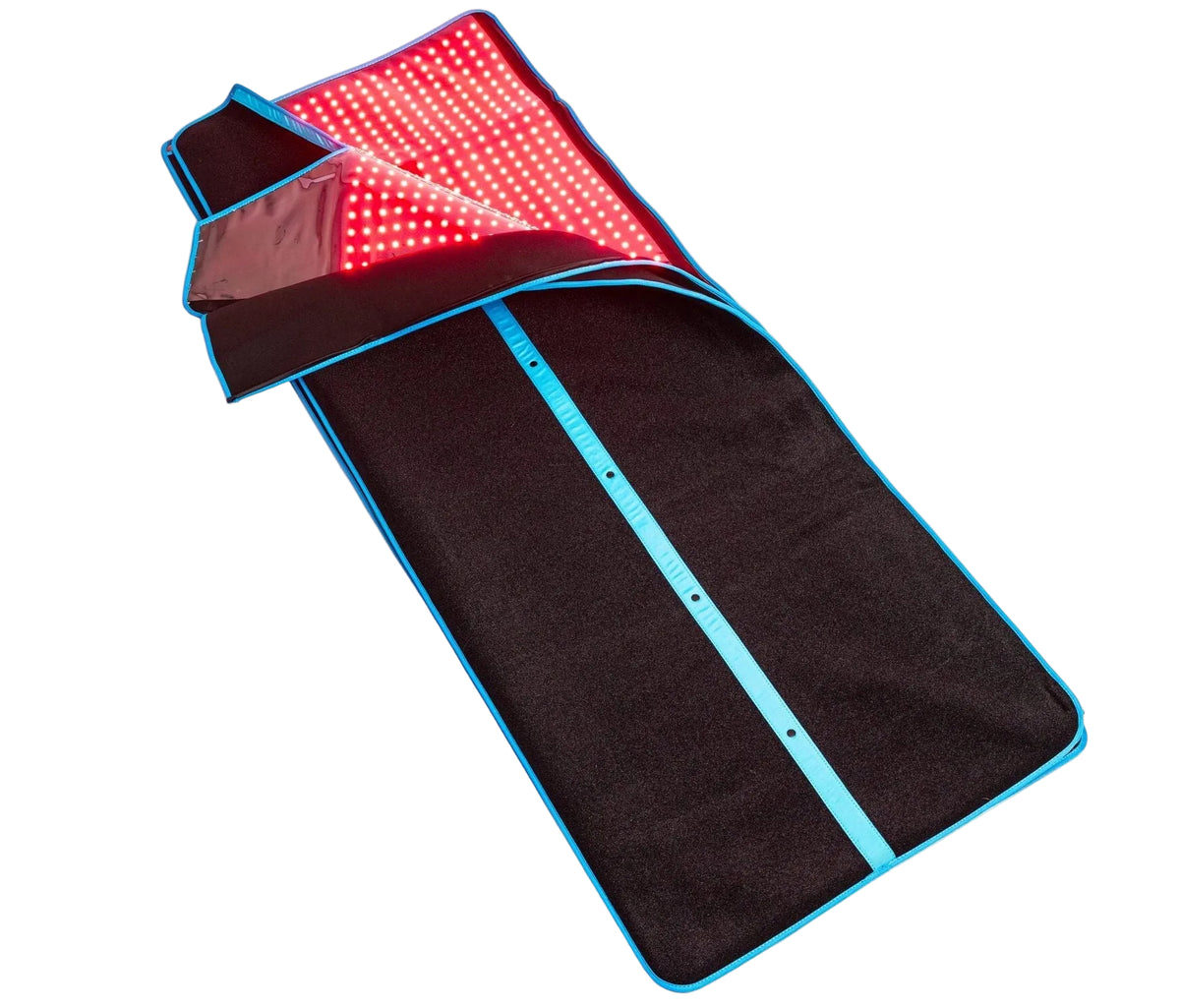 BlockBlueLight Red Light Therapy Blanket folded, top corner