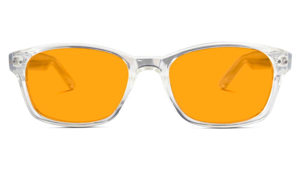 Wayfarer Blue Light Blocking Glasses Crystal | BlockBlueLight