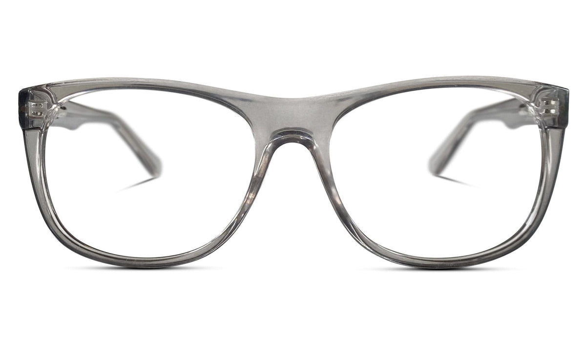 BlockBlueLight Blue Light Filter Computer Glasses - Clear Lens Kids ScreenTime Computer Glasses Pearl Grey - Medium
