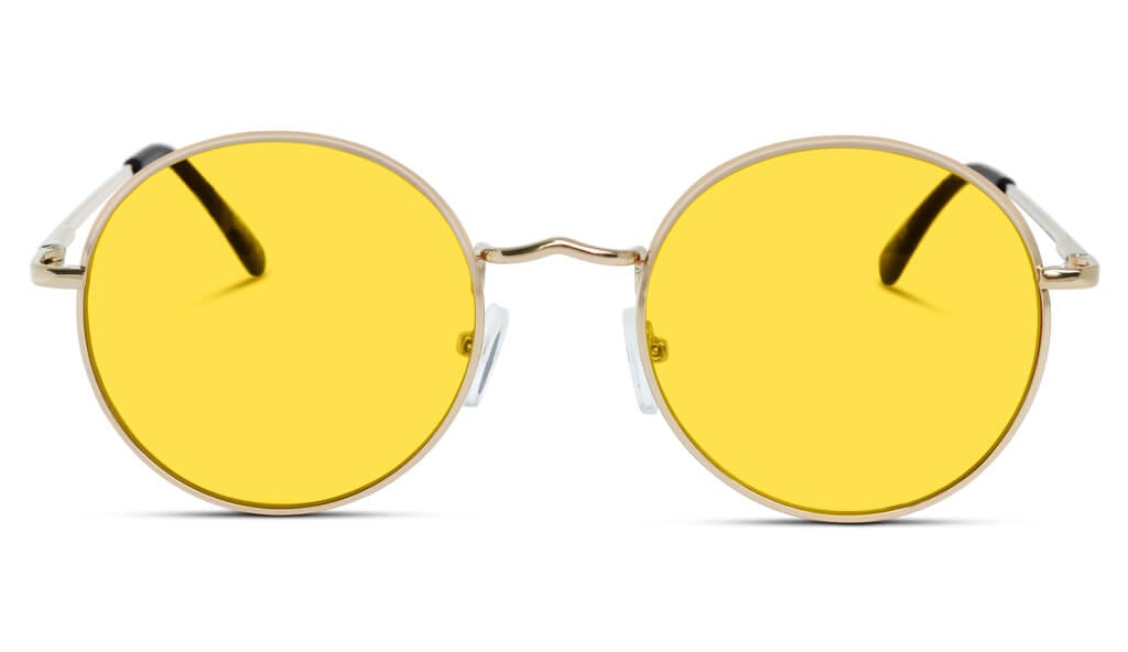 Yellow circle cheap glasses