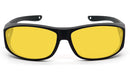 BlockBlueLight Blue Light Filter Glasses - Yellow Lens DayMax Fitover Glasses