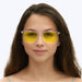 BlockBlueLight Blue Light Filter Glasses - Yellow Lens DayMax Taylor Glasses - Crystal