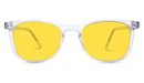 BlockBlueLight Blue Light Filter Glasses - Yellow Lens DayMax Taylor Glasses - Crystal