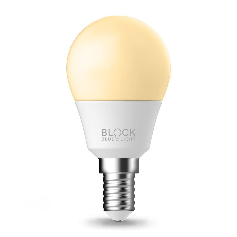 BlockBlueLight Blue Light Free Lighting Sweet Dreams Sleep Bulb  - E14 (Small Screw Fitting)