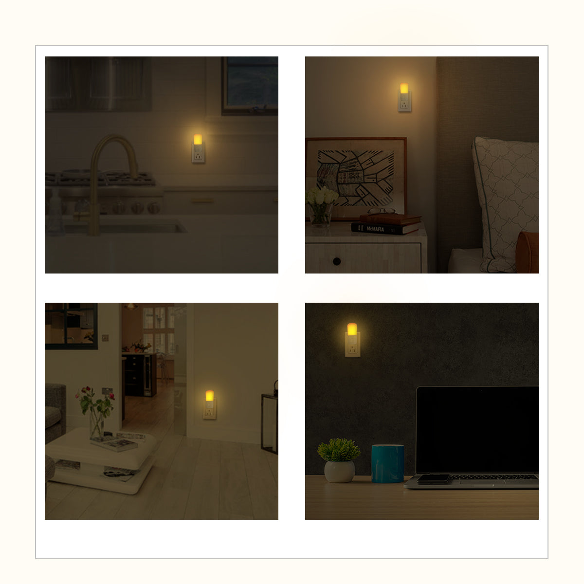 NoBlue Amber Plug-in Night Light