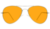 SunDown Aviator Blue Blocking Glasses - Readers