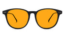 BlockBlueLight Blue Light Blocking Glasses - Amber Lens SunDown Billie Blue Blocking Glasses - Black