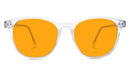 BlockBlueLight Blue Light Blocking Glasses - Amber Lens SunDown Billie Blue Blocking Glasses - Crystal