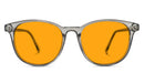 BlockBlueLight Blue Light Blocking Glasses - Amber Lens SunDown Billie Blue Blocking Glasses-Pearl Grey