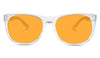 SunDown Kids Wayfarer Blue Blocking Glasses - Crystal - Readers