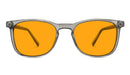 BlockBlueLight Blue Light Blocking Glasses - Amber Lens SunDown Taylor Blue Blocking Glasses-Pearl Grey