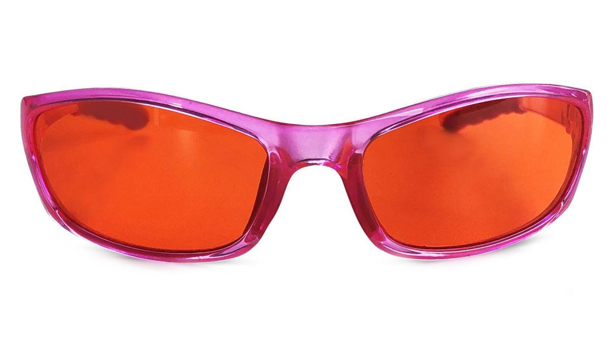 Kids NightFall Wrap Blue Blocking Glasses - Pink-Blue Light Blocking Glasses-BlockBlueLight