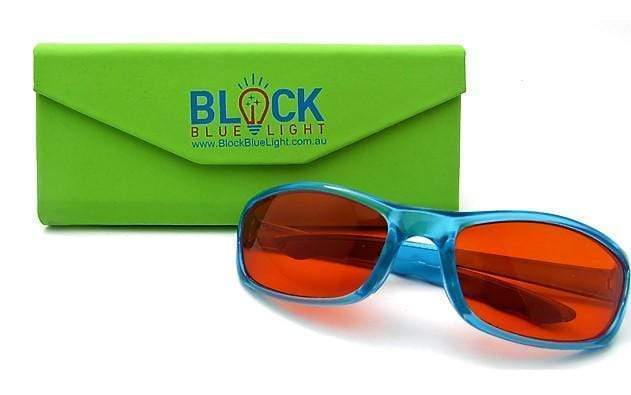 Kids NightFall Wrap Blue Blocking Glasses - Pink-Blue Light Blocking Glasses-BlockBlueLight