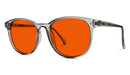 BlockBlueLight Blue Light Blocking Glasses - Red Lens NightFall Billie Blue Blocking Glasses - Pearl Grey