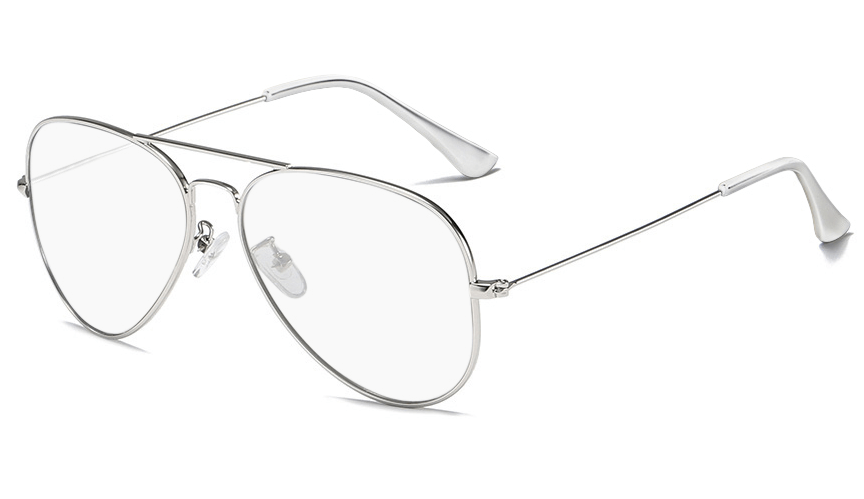 Clear hot sale lens aviator