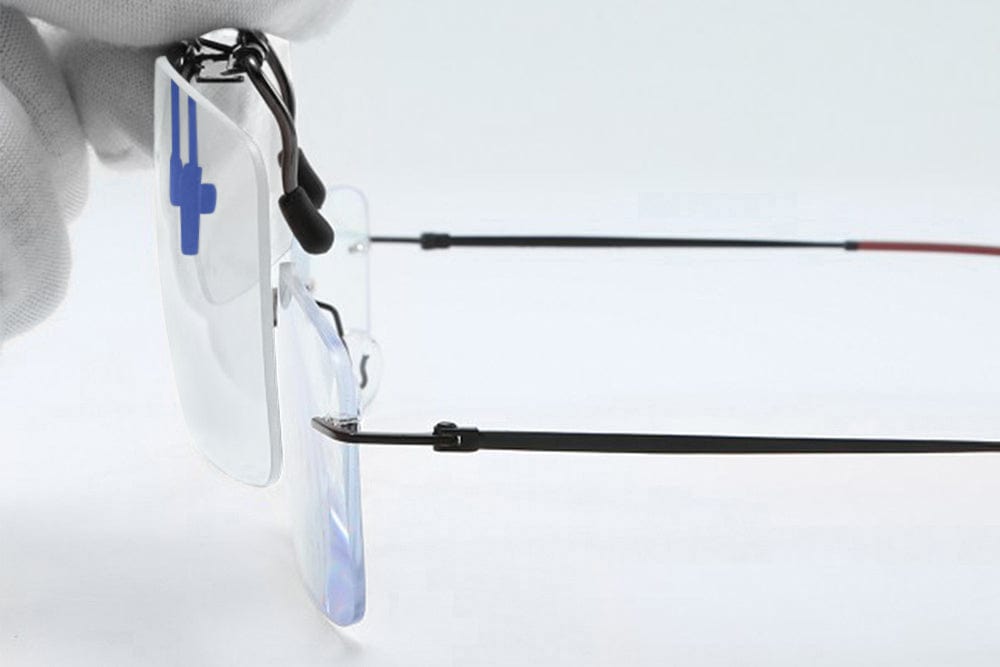 BlockBlueLight Blue Light Filter Computer Glasses - Clear Lens ScreenTime Clip-on Computer Glasses