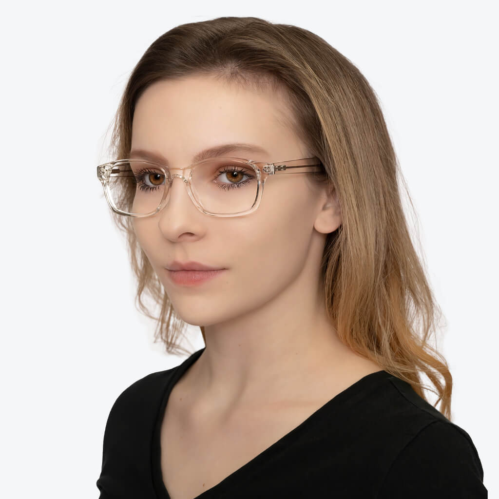 ScreenTime Wayfarer Day Glasses Crystal BlockBlueLight