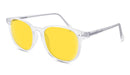 BlockBlueLight Blue Light Filter Glasses - Yellow Lens DayMax Billie Glasses - Crystal