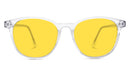 BlockBlueLight Blue Light Filter Glasses - Yellow Lens DayMax Billie Glasses - Crystal