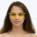 BlockBlueLight Blue Light Filter Glasses - Yellow Lens DayMax Billie Glasses - Crystal