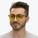 BlockBlueLight Blue Light Filter Glasses - Yellow Lens DayMax Billie Glasses - Pearl Grey