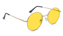 BlockBlueLight Blue Light Filter Glasses - Yellow Lens DayMax Elton Glasses - Gold