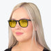 BlockBlueLight Blue Light Filter Glasses - Yellow Lens DayMax Taylor Glasses - Black