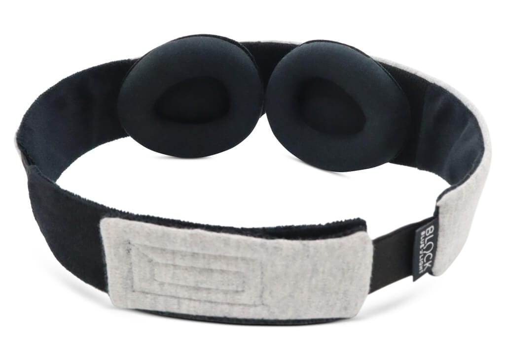 BlockBlueLight Light Blocking Sleep Masks Deluxe Delta Sleep Mask - 100% Light Blocking