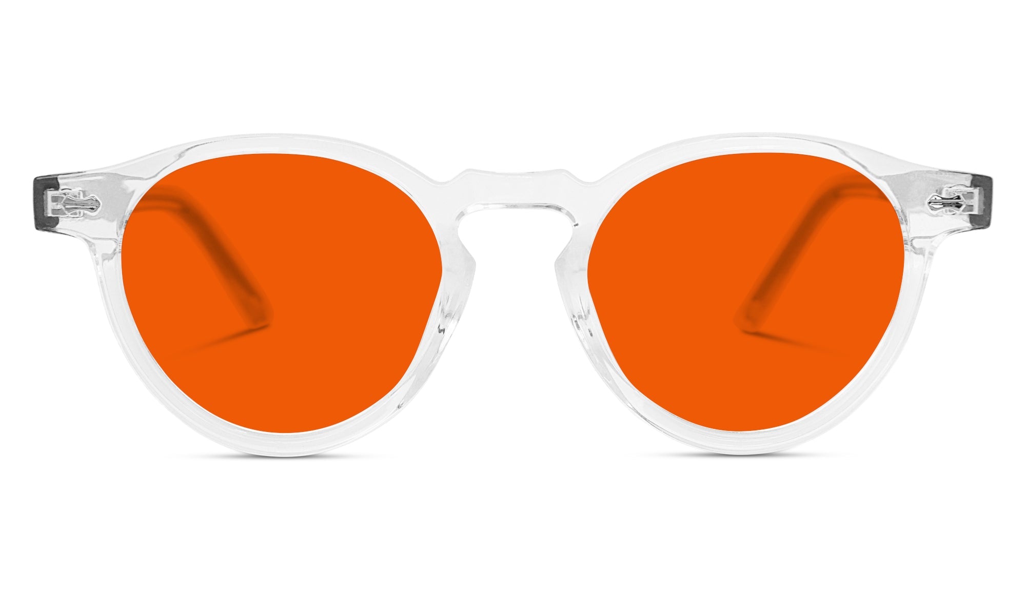 Blue Light Blocking Glasses for Sleep | DayMax Oscar Model with Crystal Polymer Frame and Orange Lenses | Block Blue Light Glasses